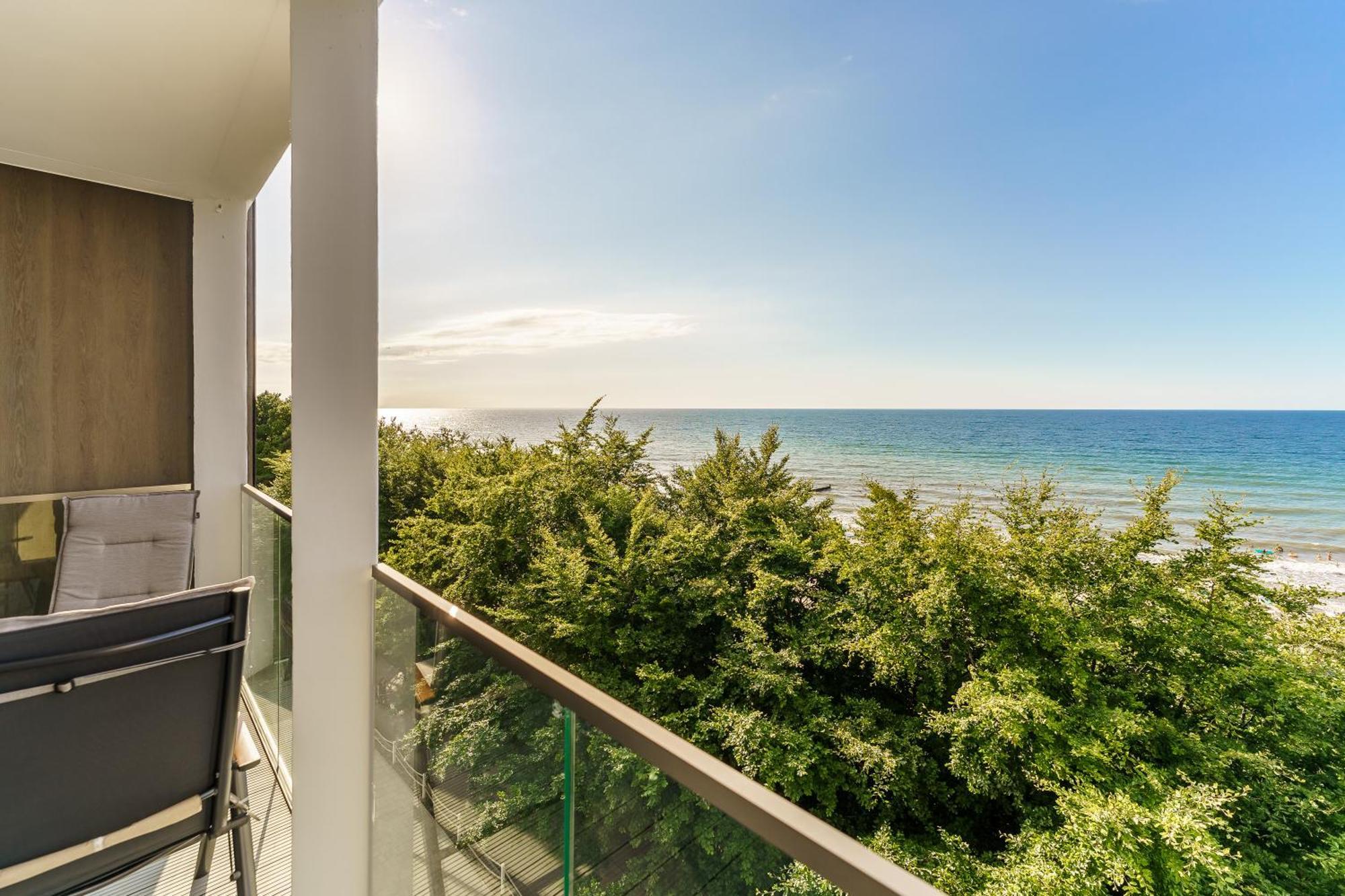 Apartament Kapitanski Z Widokiem Na Morze 4 Pietro - By Perlowa Przystan Rent 辛安诺泽蒂 外观 照片