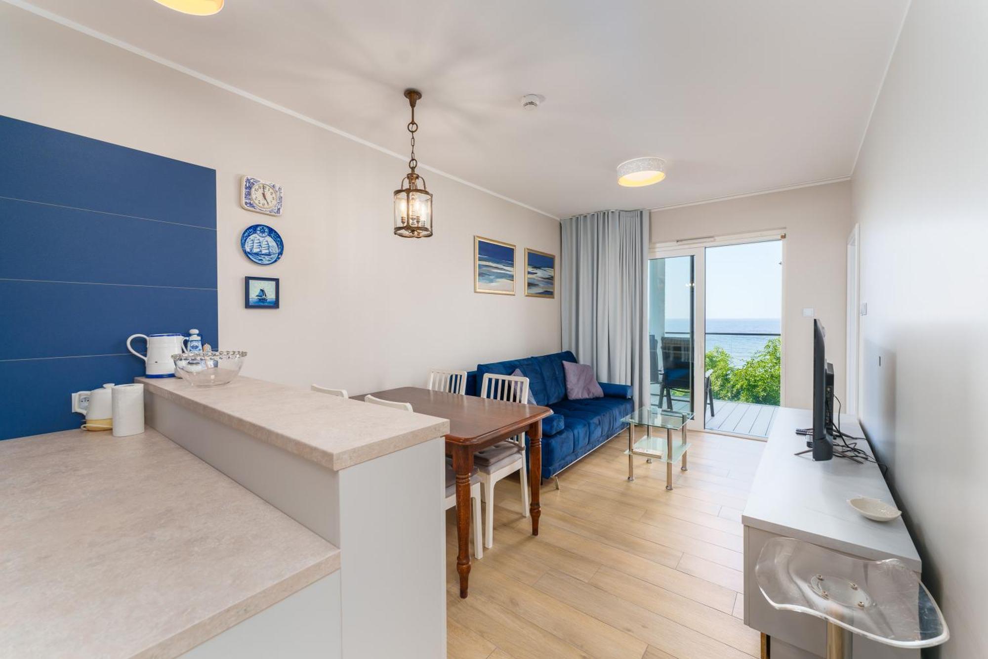 Apartament Kapitanski Z Widokiem Na Morze 4 Pietro - By Perlowa Przystan Rent 辛安诺泽蒂 外观 照片
